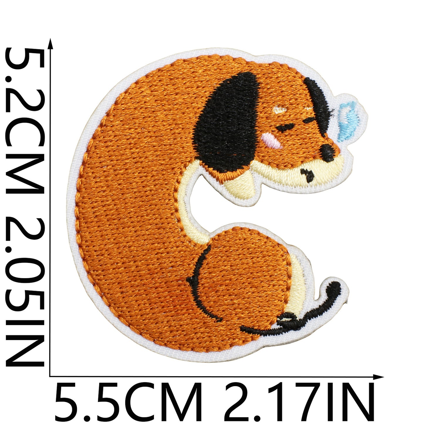 Iron-on Cute Dachshund Embroidered Patch
