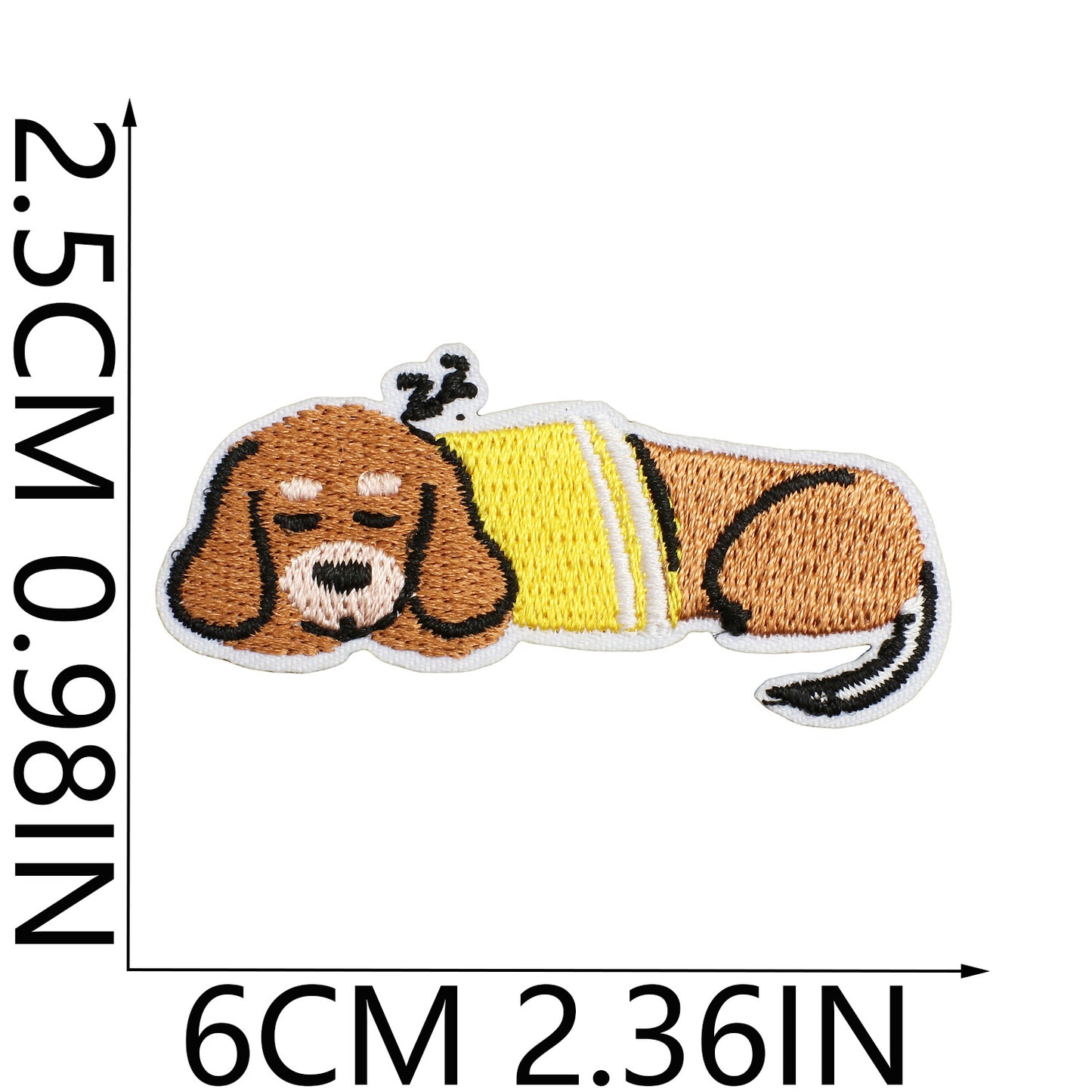 Iron-on Cute Dachshund Embroidered Patch