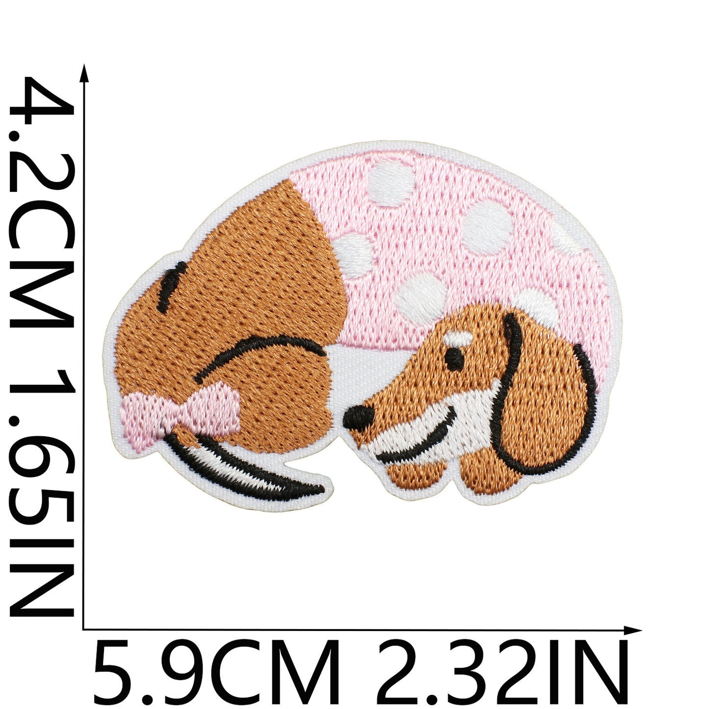 Iron-on Cute Dachshund Embroidered Patch