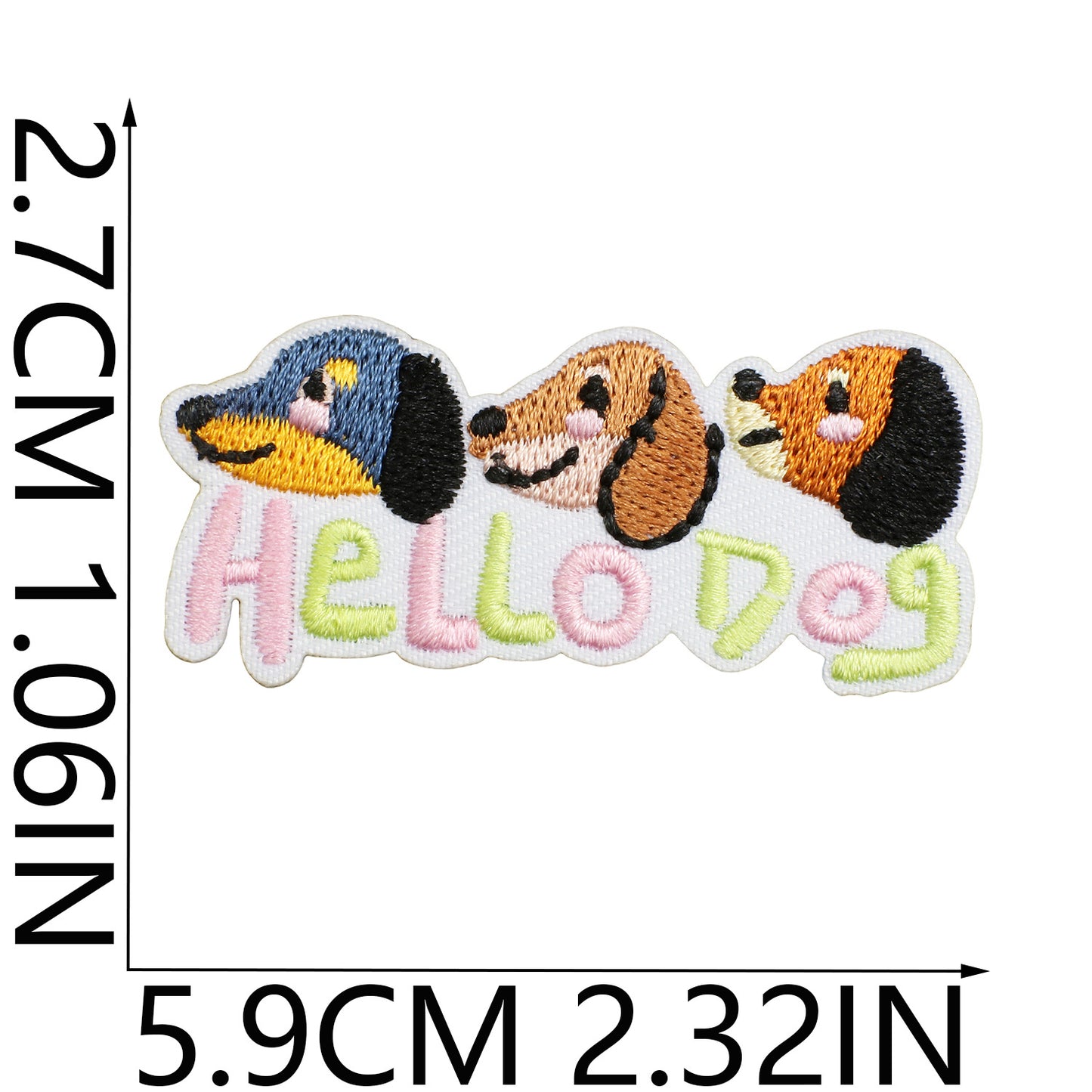 Iron-on Cute Dachshund Embroidered Patch