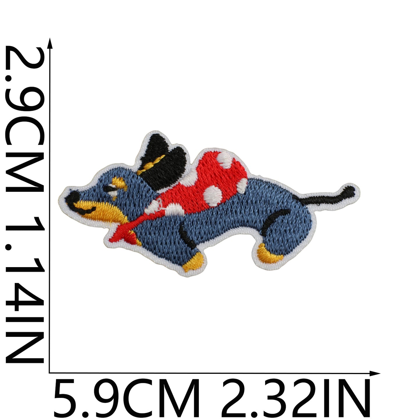Iron-on Cute Dachshund Embroidered Patch