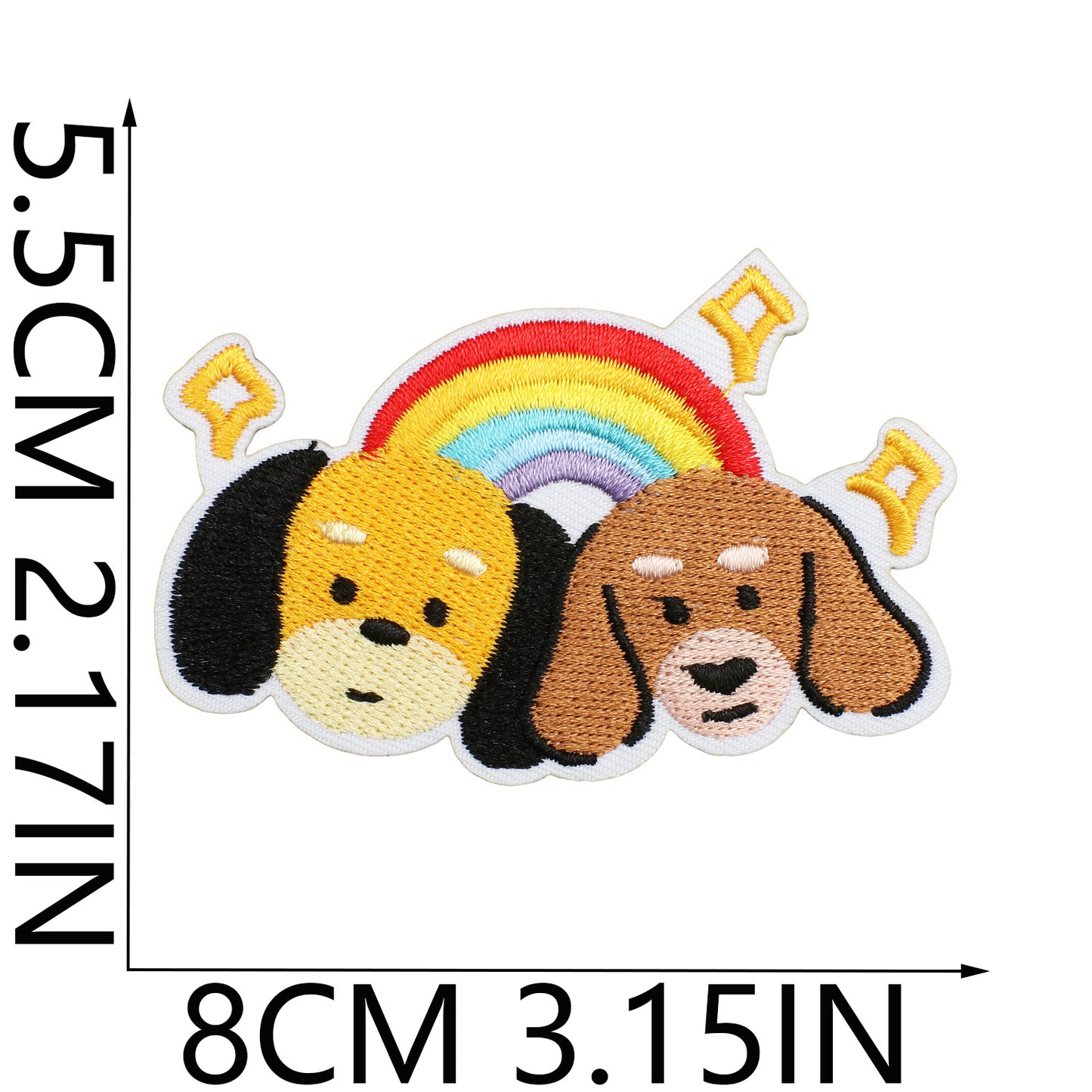 Iron-on Cute Dachshund Embroidered Patch