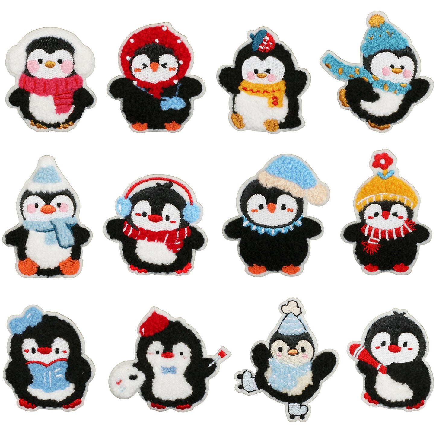 Iron-On Cute Penguin Embroidered Patch
