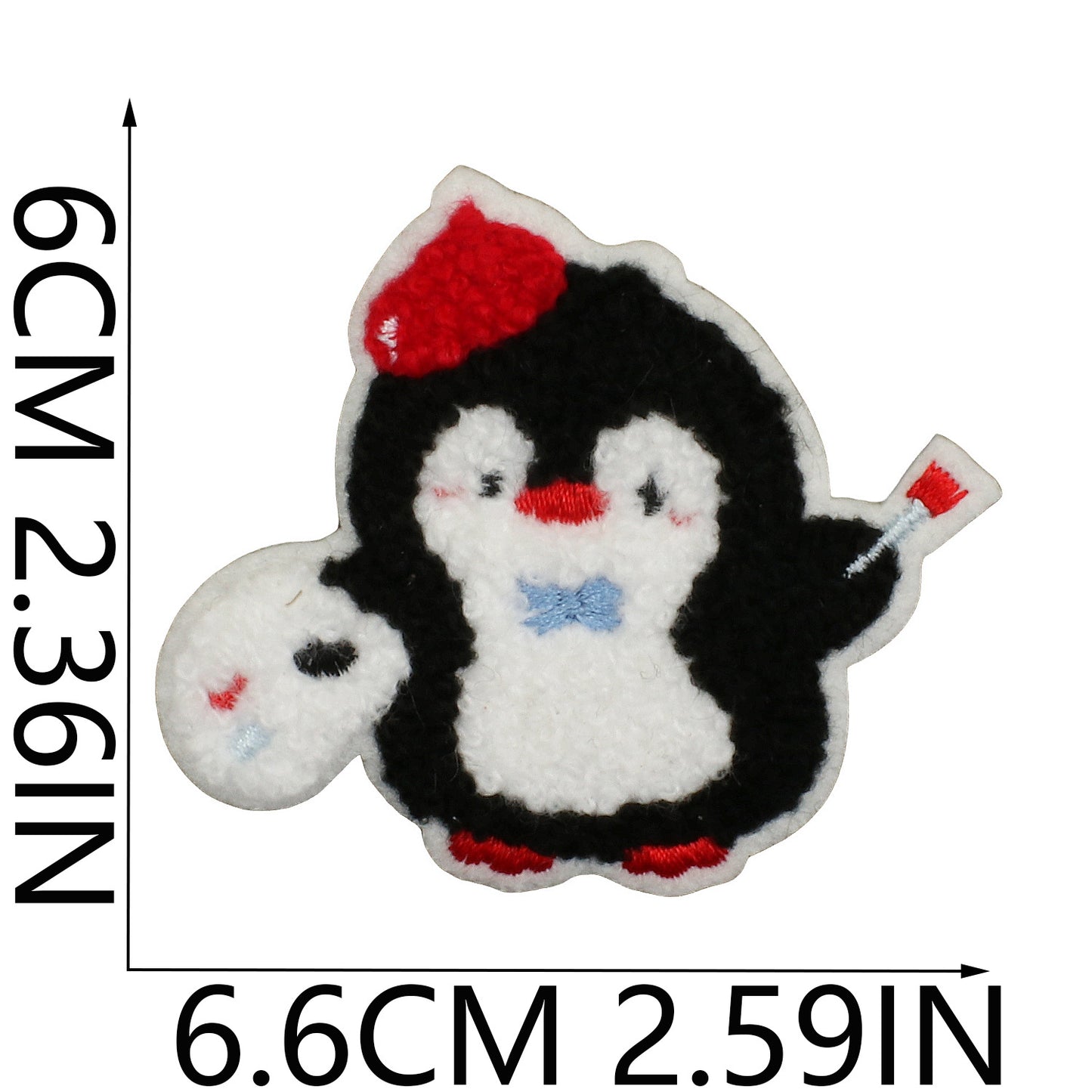Iron-On Cute Penguin Embroidered Patch