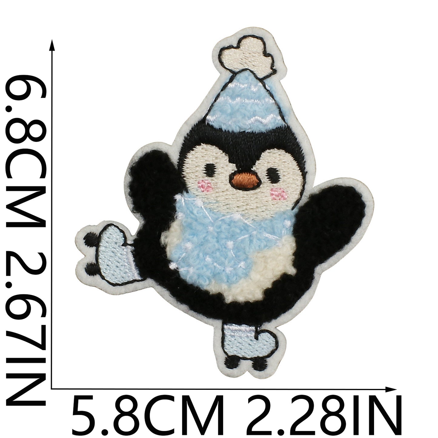 Iron-On Cute Penguin Embroidered Patch
