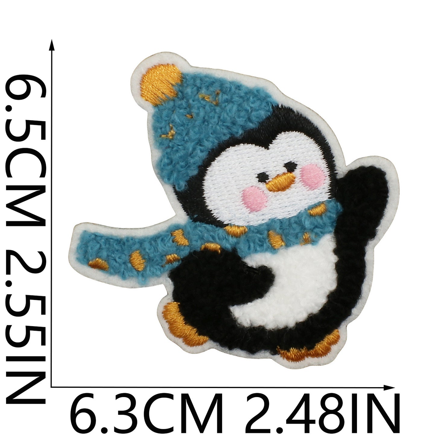 Iron-On Cute Penguin Embroidered Patch