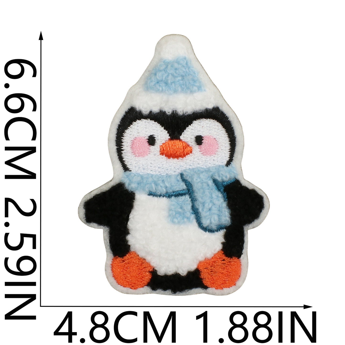 Iron-On Cute Penguin Embroidered Patch