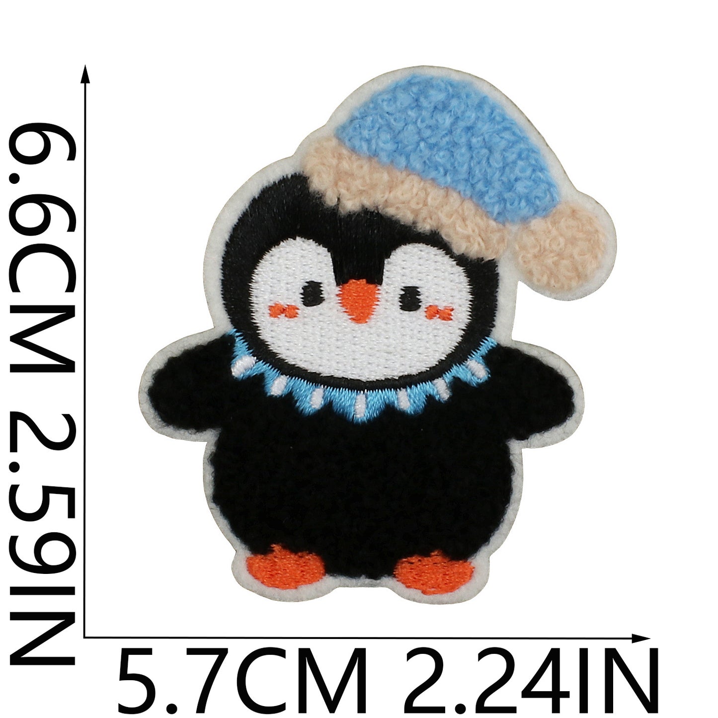 Iron-On Cute Penguin Embroidered Patch