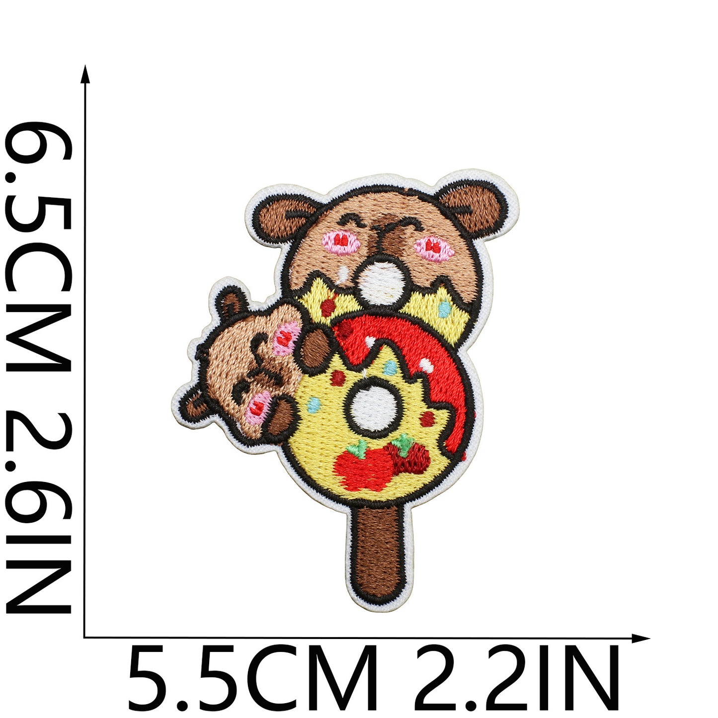 Iron-On Cute Chubby Capybara Embroidered Patch