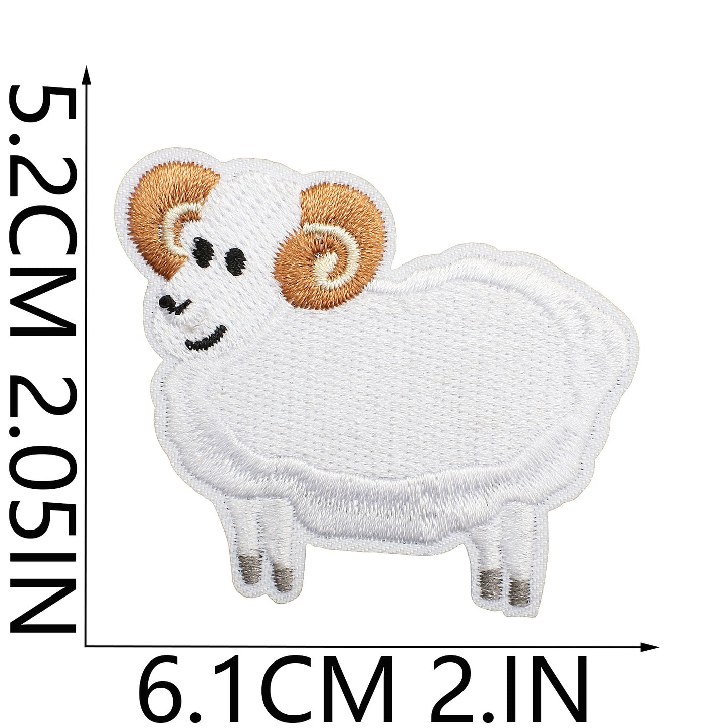 Iron-On Zoo Animals Embroidered Patch