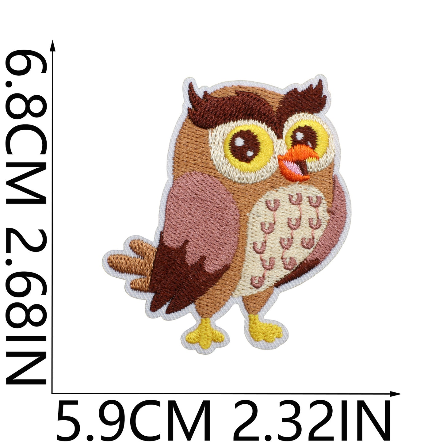 Iron-On Zoo Animals Embroidered Patch