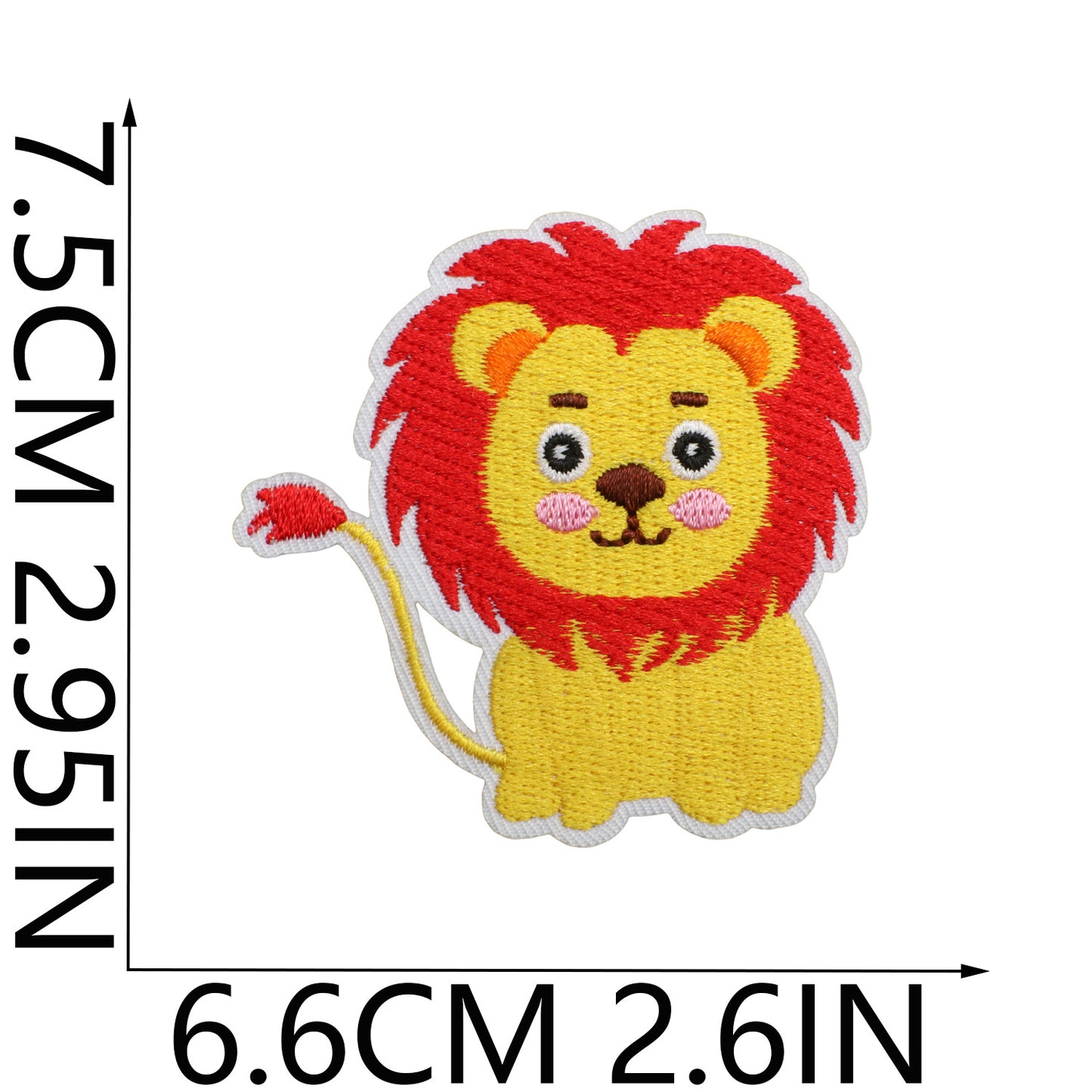Iron-On Zoo Animals Embroidered Patch