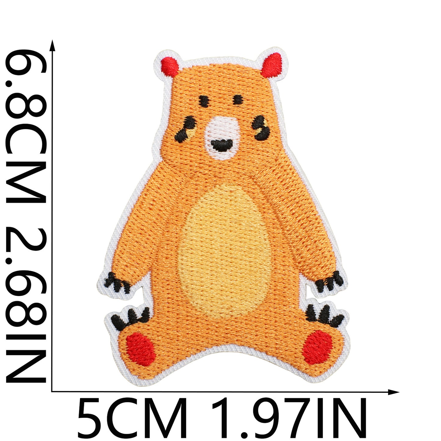 Iron-On Zoo Animals Embroidered Patch