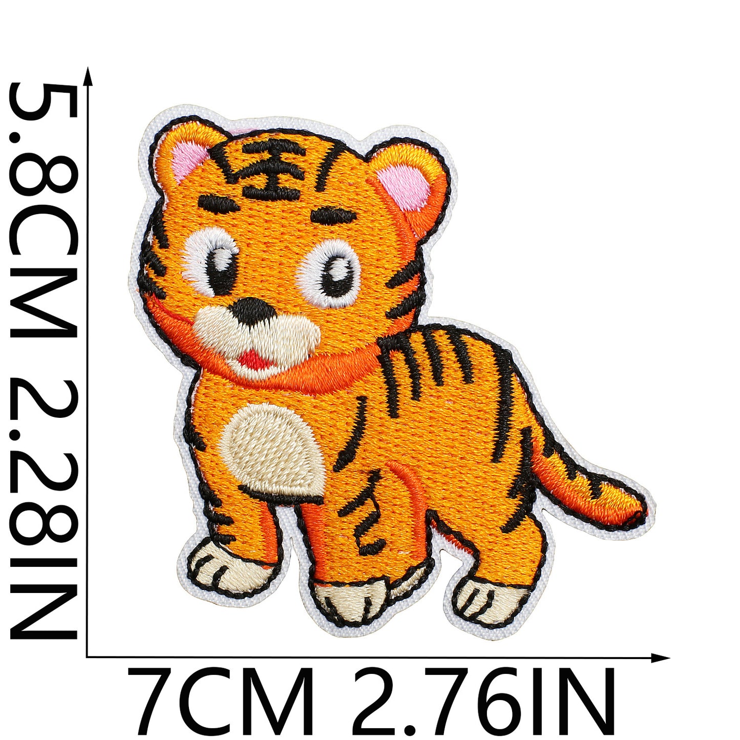 Iron-On Zoo Animals Embroidered Patch