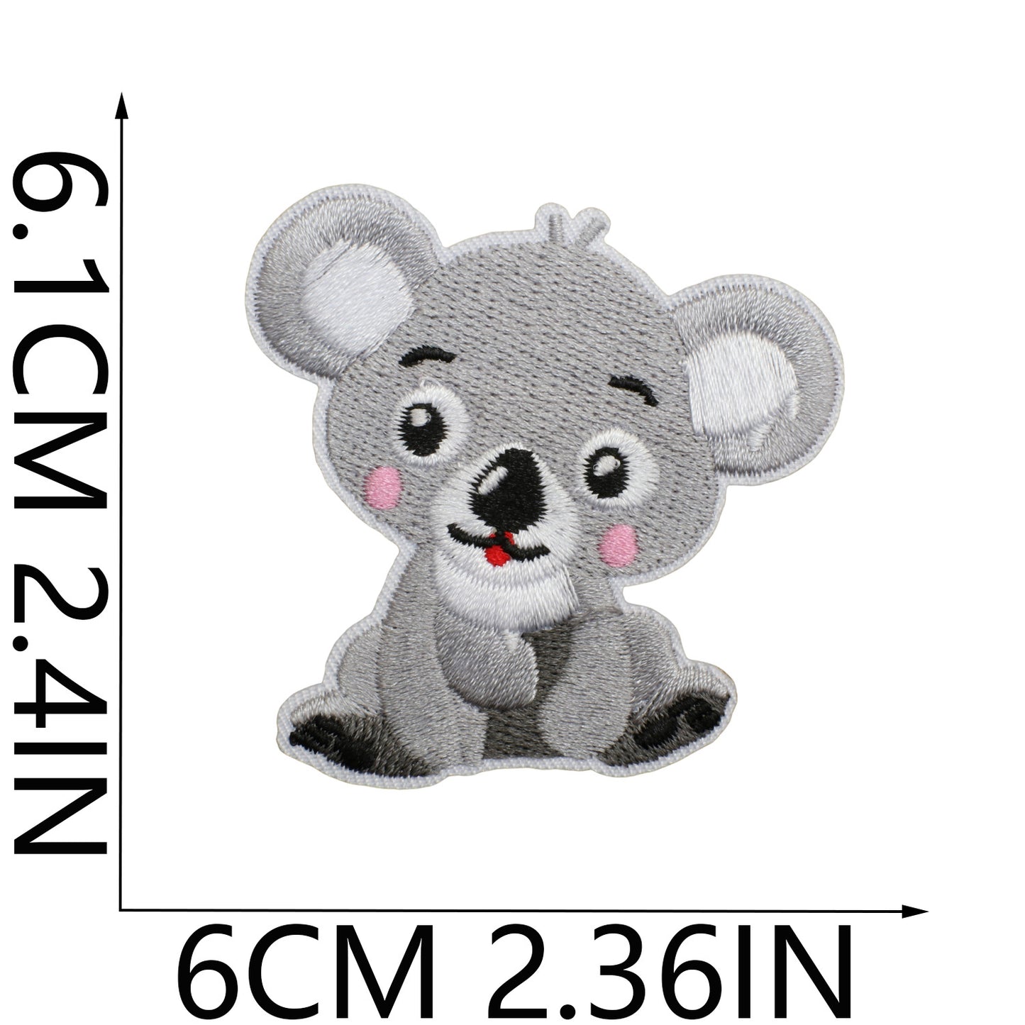 Iron-On Zoo Animals Embroidered Patch