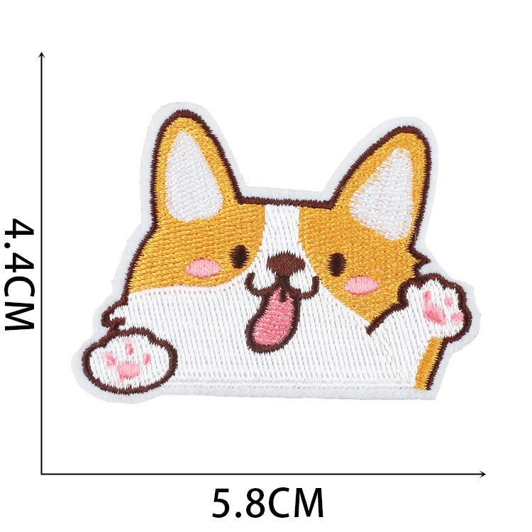 Iron-On Cute Dogs & Cats Embroidered Patch