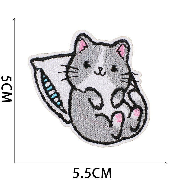 Iron-On Cute Dogs & Cats Embroidered Patch