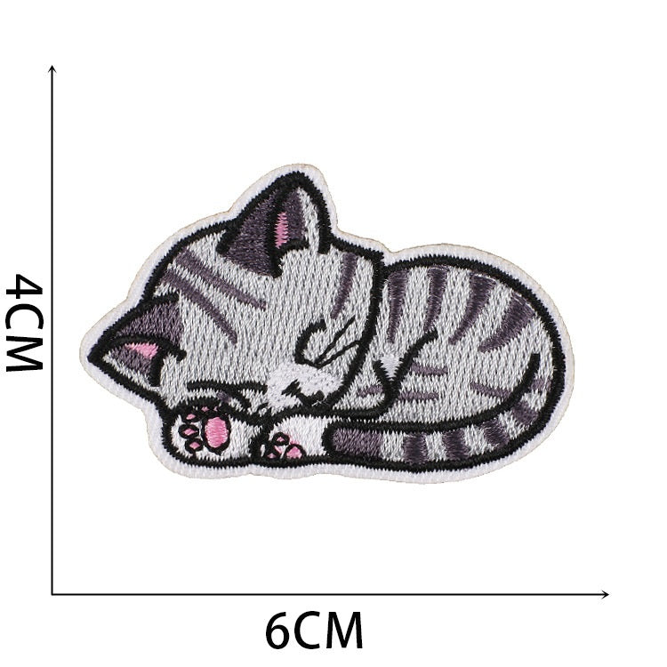 Iron-On Cute Dogs & Cats Embroidered Patch