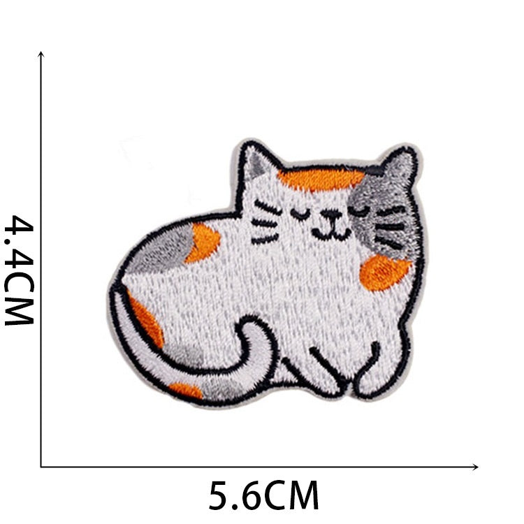 Iron-On Cute Dogs & Cats Embroidered Patch