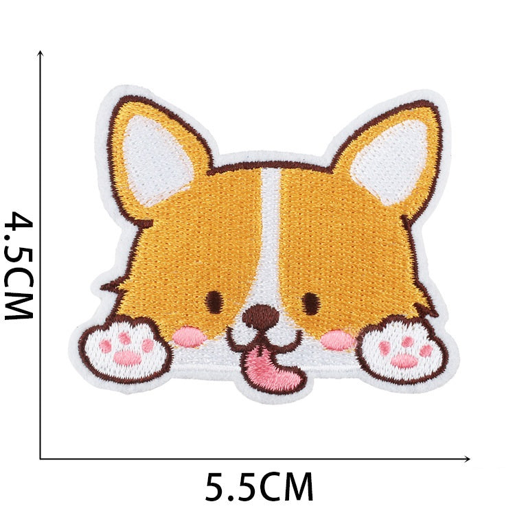 Iron-On Cute Dogs & Cats Embroidered Patch