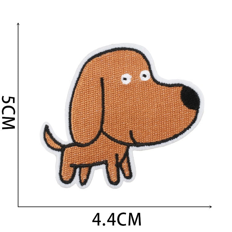 Iron-On Cute Dogs & Cats Embroidered Patch