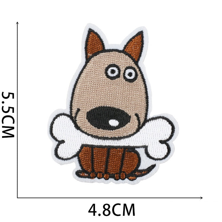 Iron-On Cute Dogs & Cats Embroidered Patch