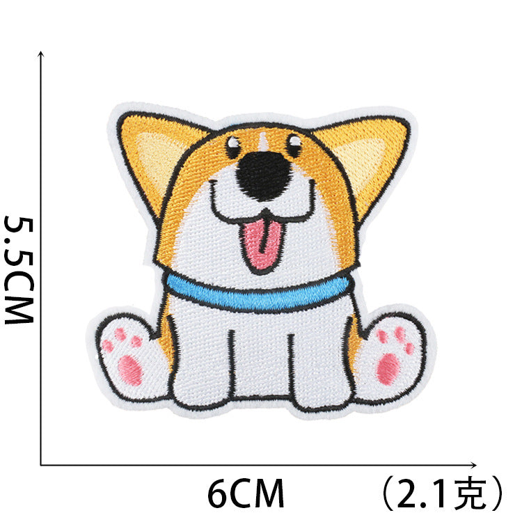 Iron-On Cute Dogs & Cats Embroidered Patch