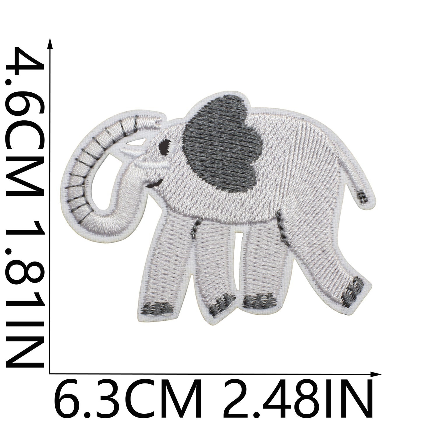 Iron-On Jungle Safari Animals Embroidered Patch