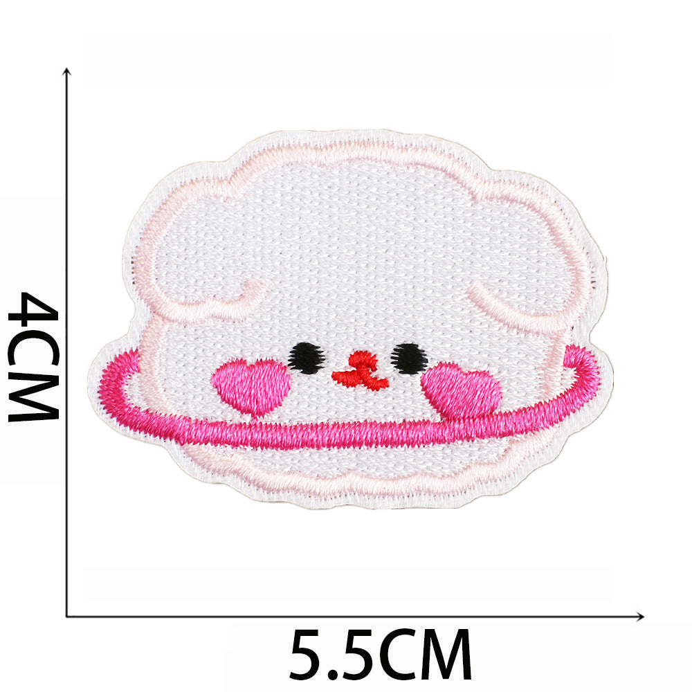 Iron-On Cute Bunny & Bear Embroidered Patch