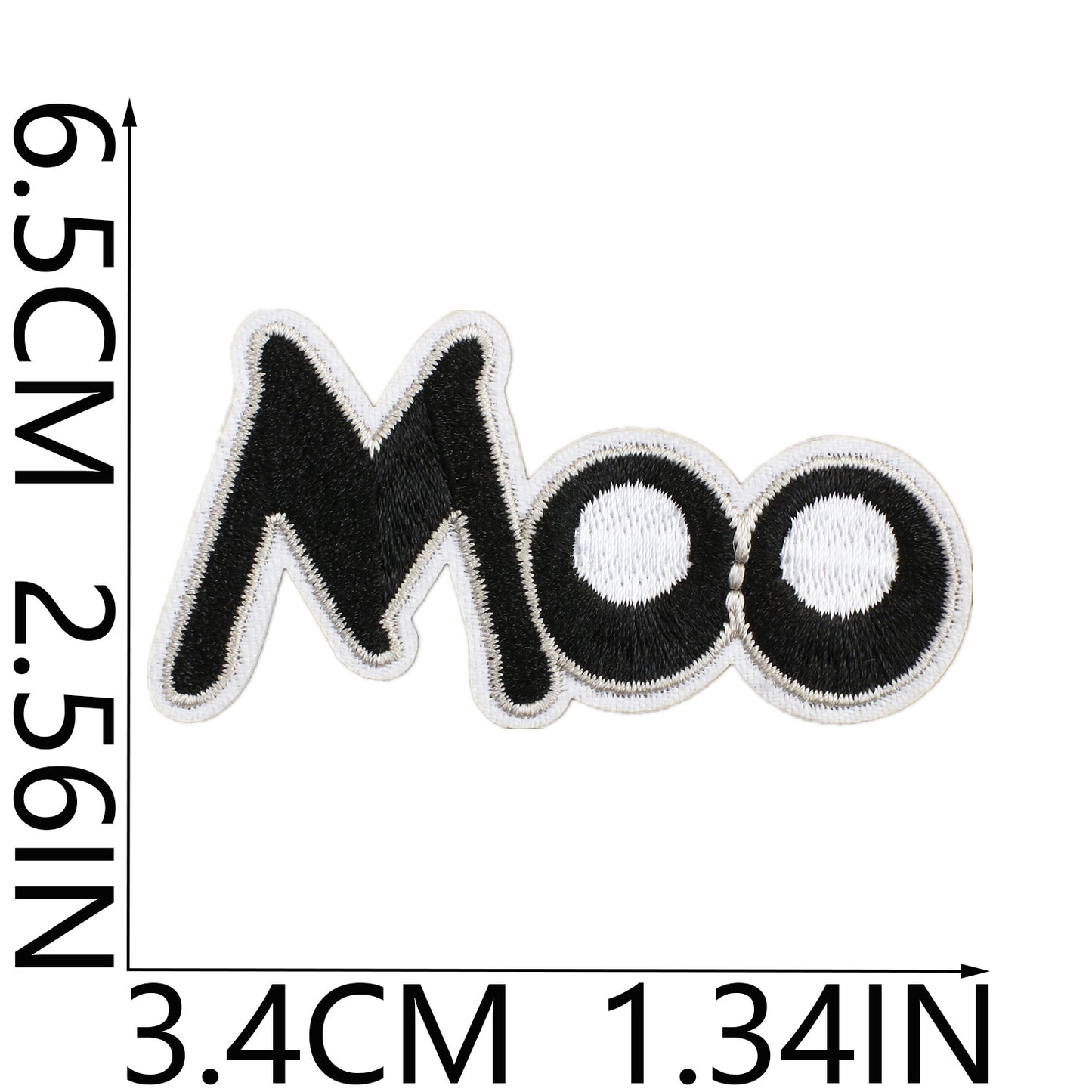 Iron-on Cute Cartoon Cow Embroidered Patch
