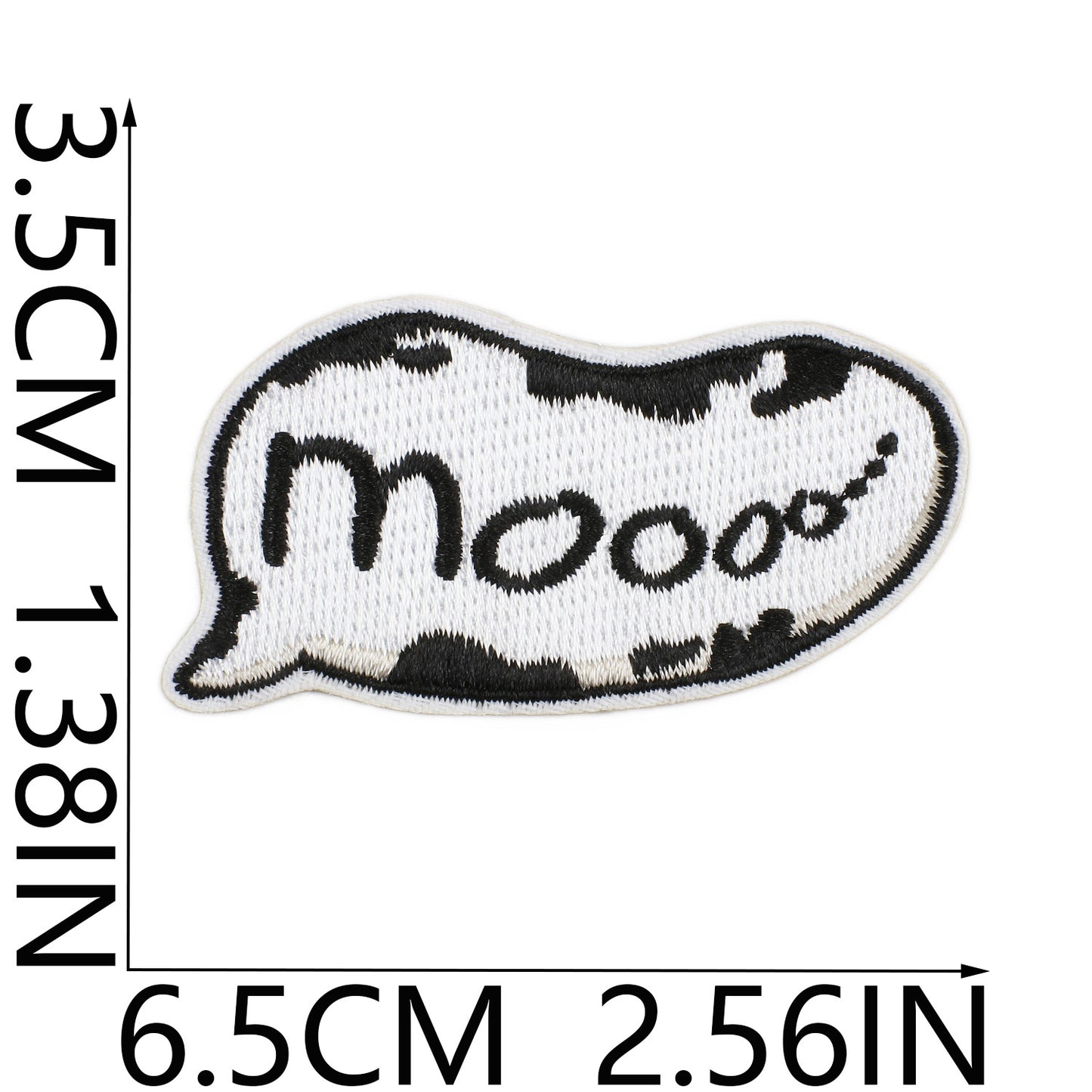 Iron-on Cute Cartoon Cow Embroidered Patch