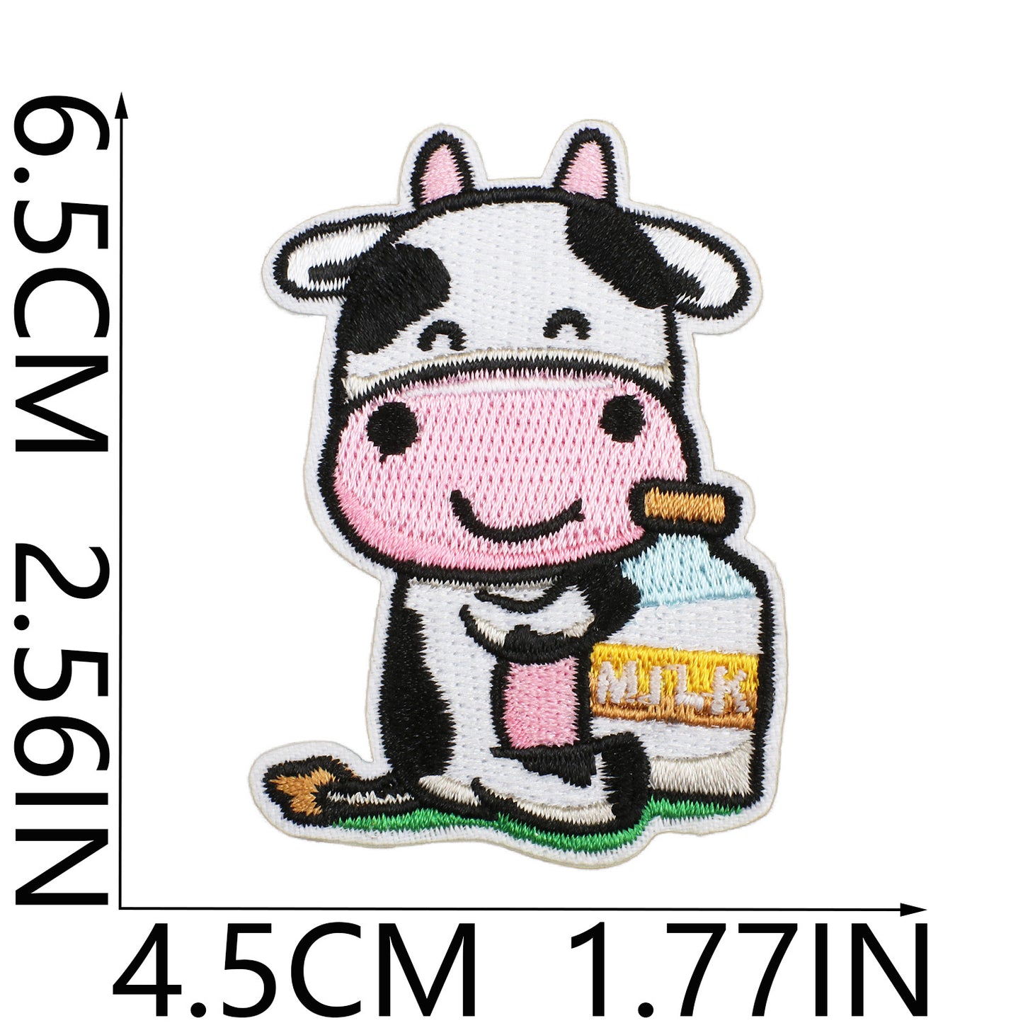 Iron-on Cute Cartoon Cow Embroidered Patch
