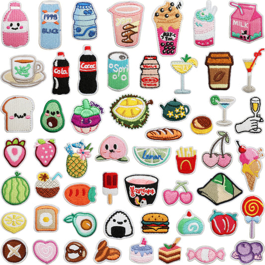 Iron-on Cute Mini Food Embroidered Patch