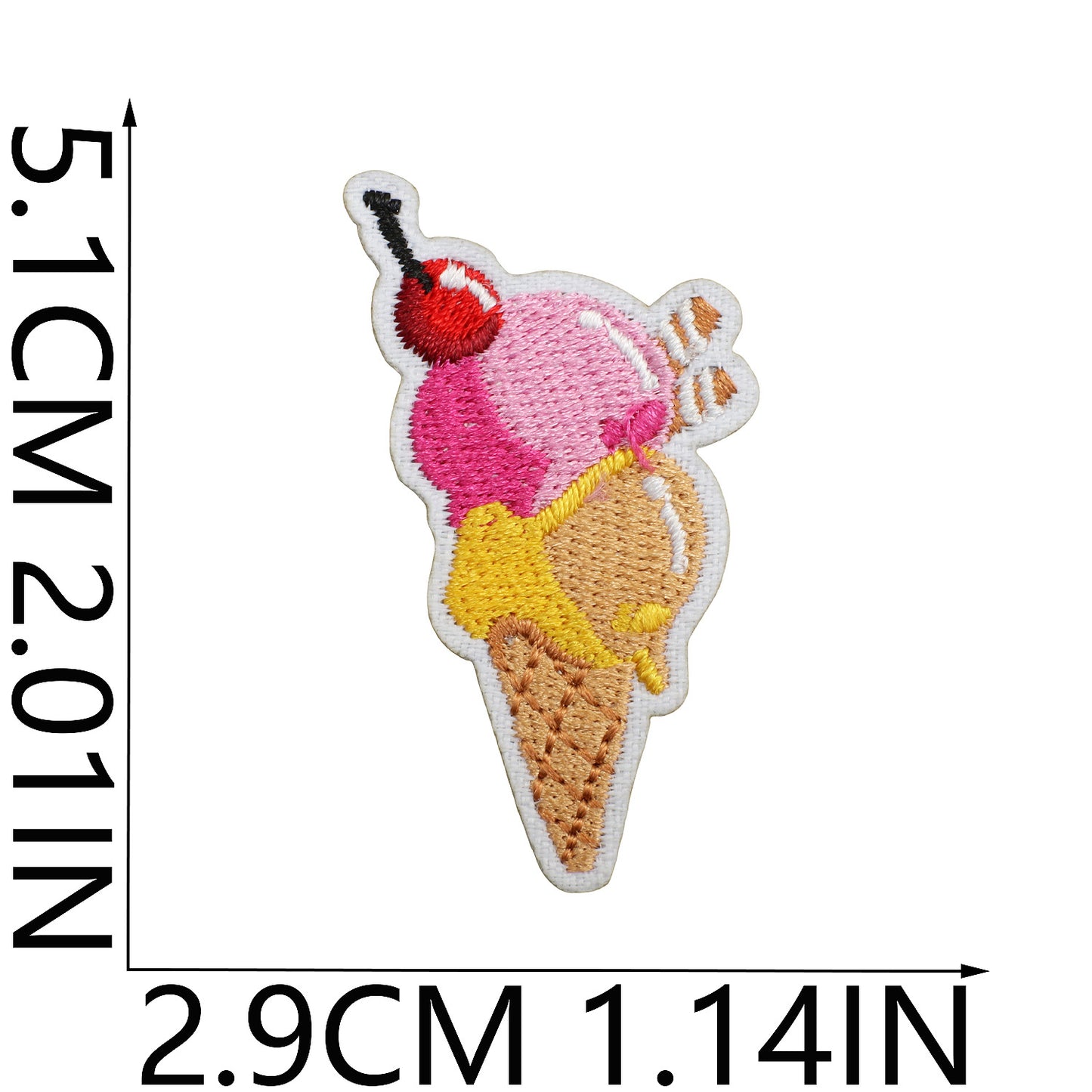 Iron-on Cute Mini Food Embroidered Patch