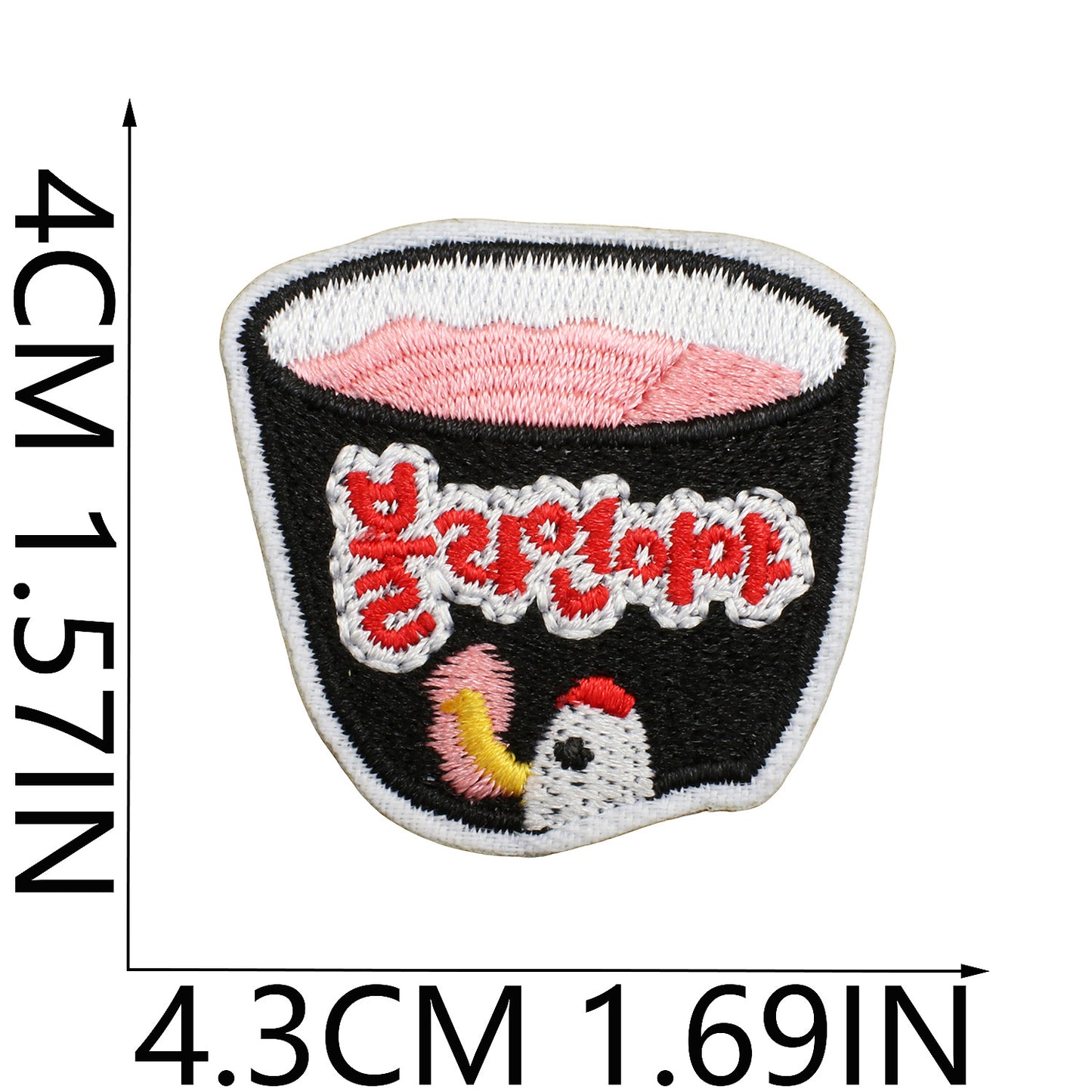 Iron-on Cute Mini Food Embroidered Patch