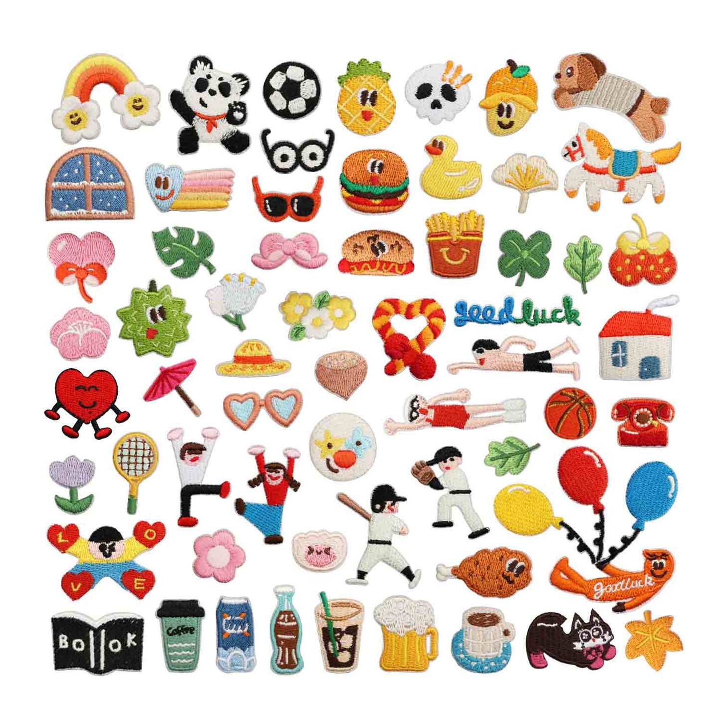 Iron-on Cute Mini Variety Embroidered Patch