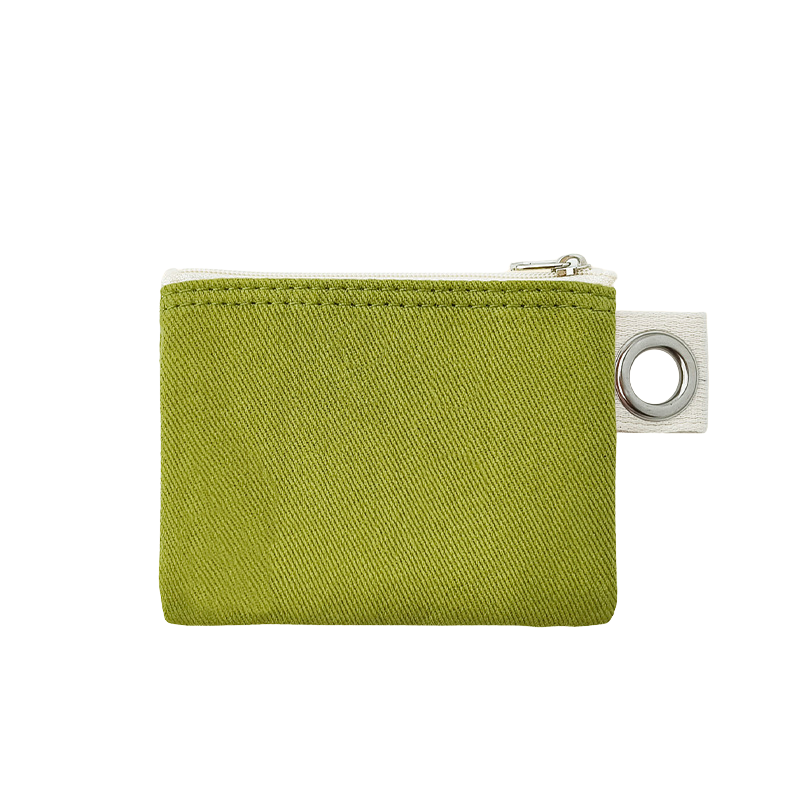 10.5*8cm-Cotton Canvas Zipper Pouch with Grommet