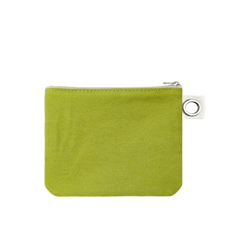 11.5*15cm-Cotton Canvas Zipper Pouch with Grommet