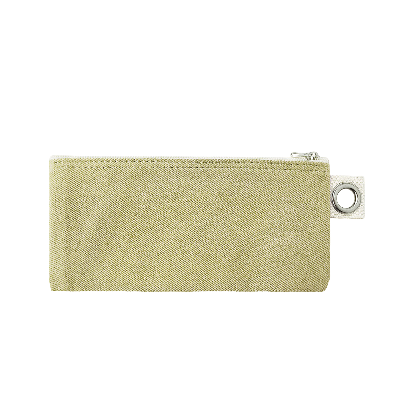 19.5*8.5cm-Cotton Canvas Zipper Pouch with Grommet