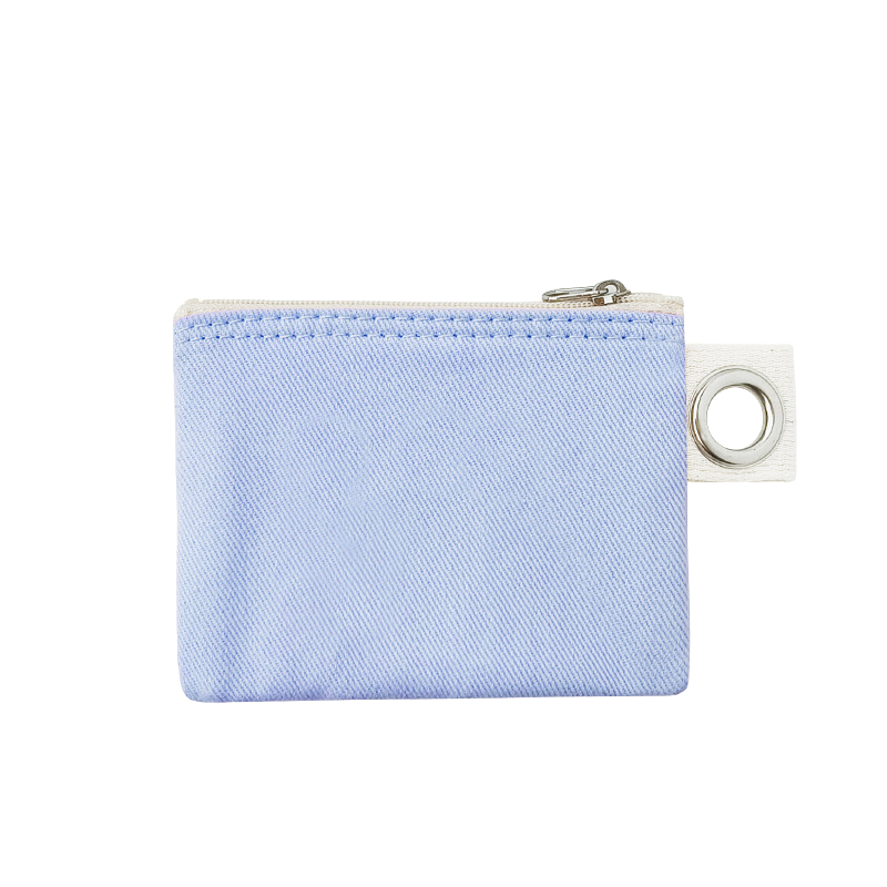 10.5*8cm-Cotton Canvas Zipper Pouch with Grommet