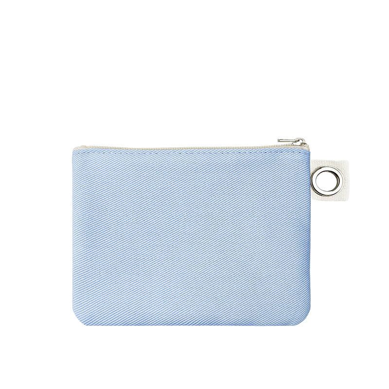 11.5*15cm-Cotton Canvas Zipper Pouch with Grommet