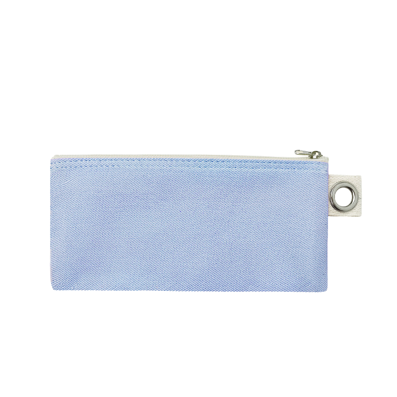 19.5*8.5cm-Cotton Canvas Zipper Pouch with Grommet