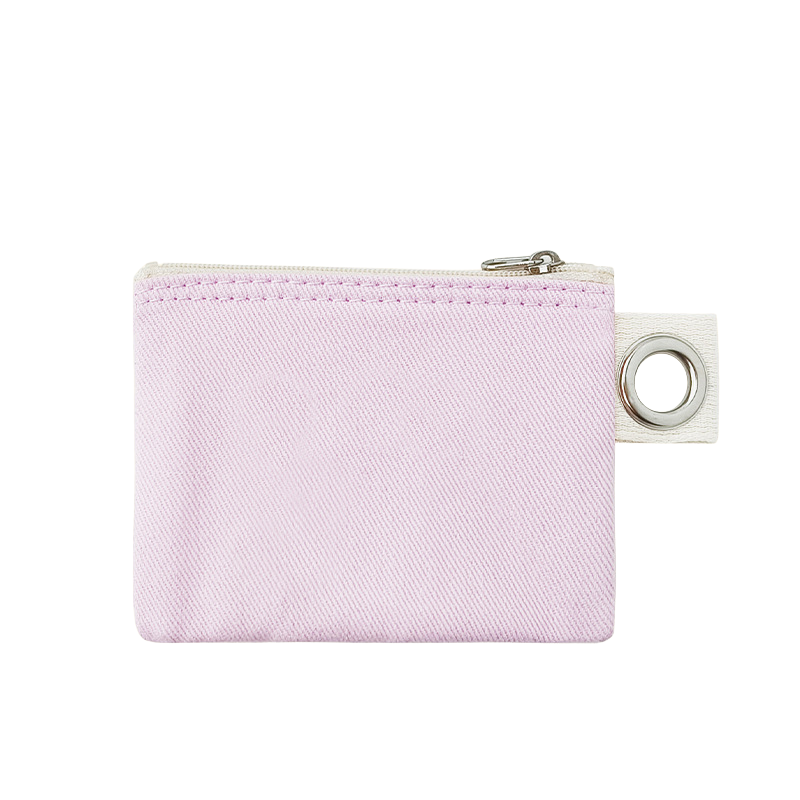 10.5*8cm-Cotton Canvas Zipper Pouch with Grommet