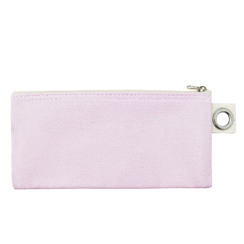19.5*8.5cm-Cotton Canvas Zipper Pouch with Grommet