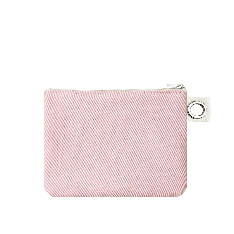 11.5*15cm-Cotton Canvas Zipper Pouch with Grommet