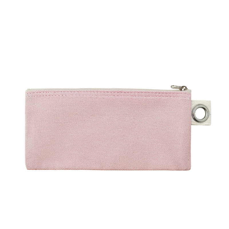 19.5*8.5cm-Cotton Canvas Zipper Pouch with Grommet