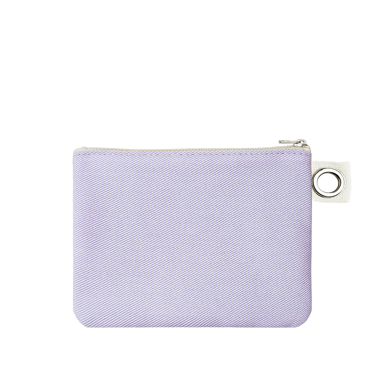 11.5*15cm-Cotton Canvas Zipper Pouch with Grommet