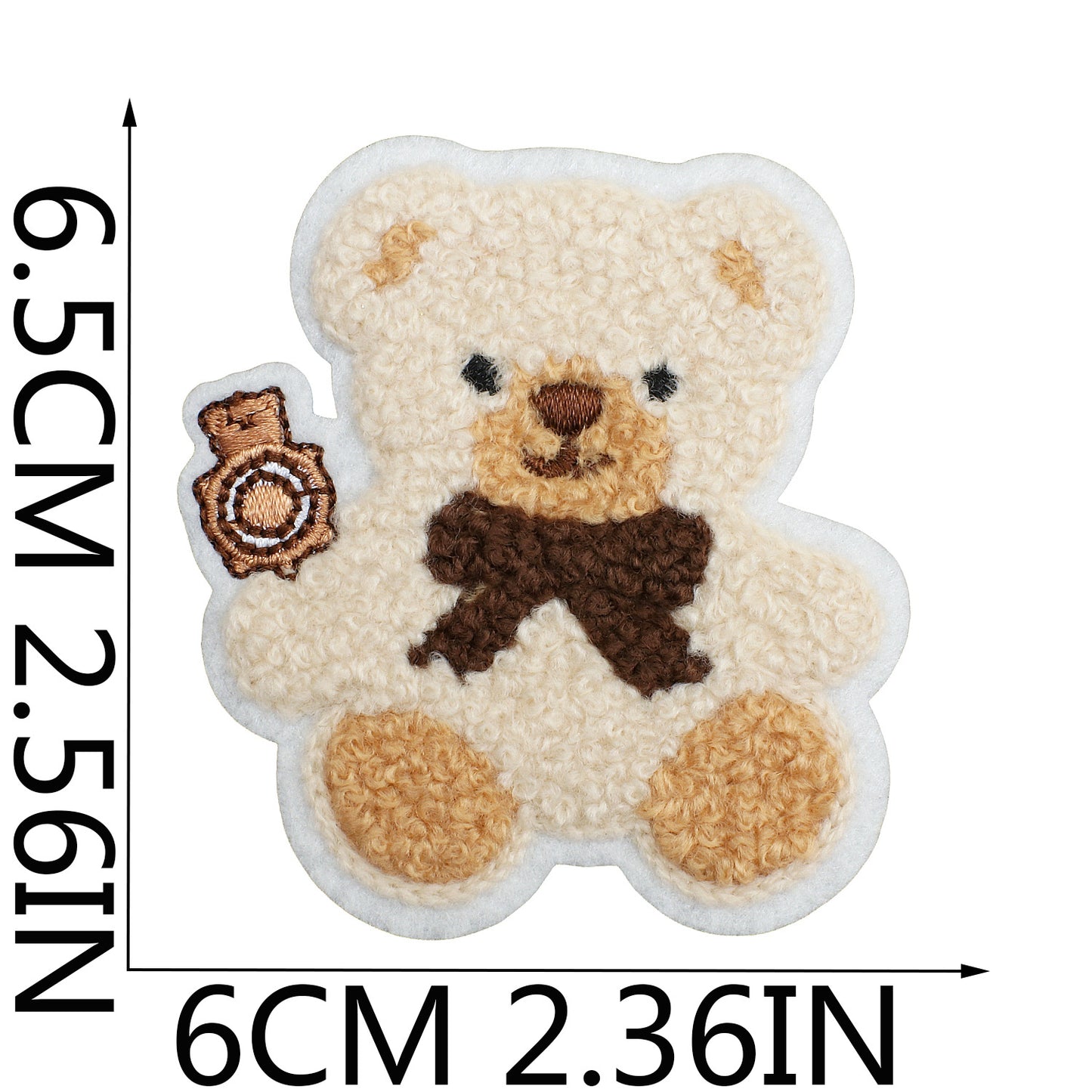 16pcs Iron-On Chenille Patch Set | Cute Teddy Bear, Panda and Lion Designs