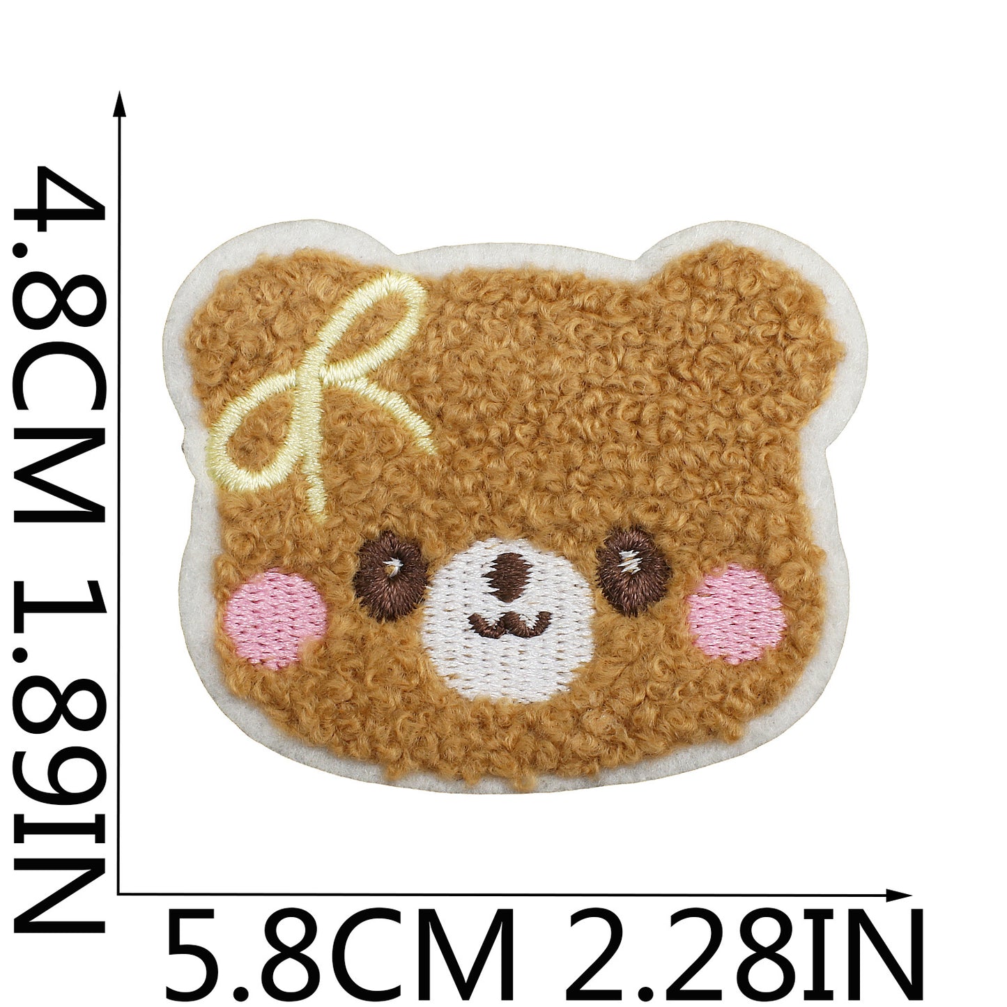 16pcs Iron-On Chenille Patch Set | Cute Teddy Bear, Panda and Lion Designs