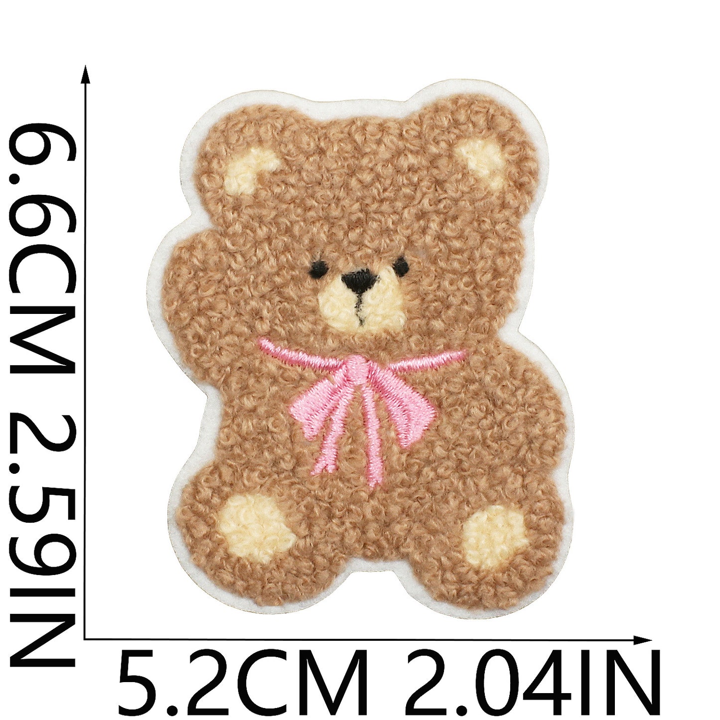 16pcs Iron-On Chenille Patch Set | Cute Teddy Bear Designs with Hats, Scarves, Bows & Seasonal Outfits